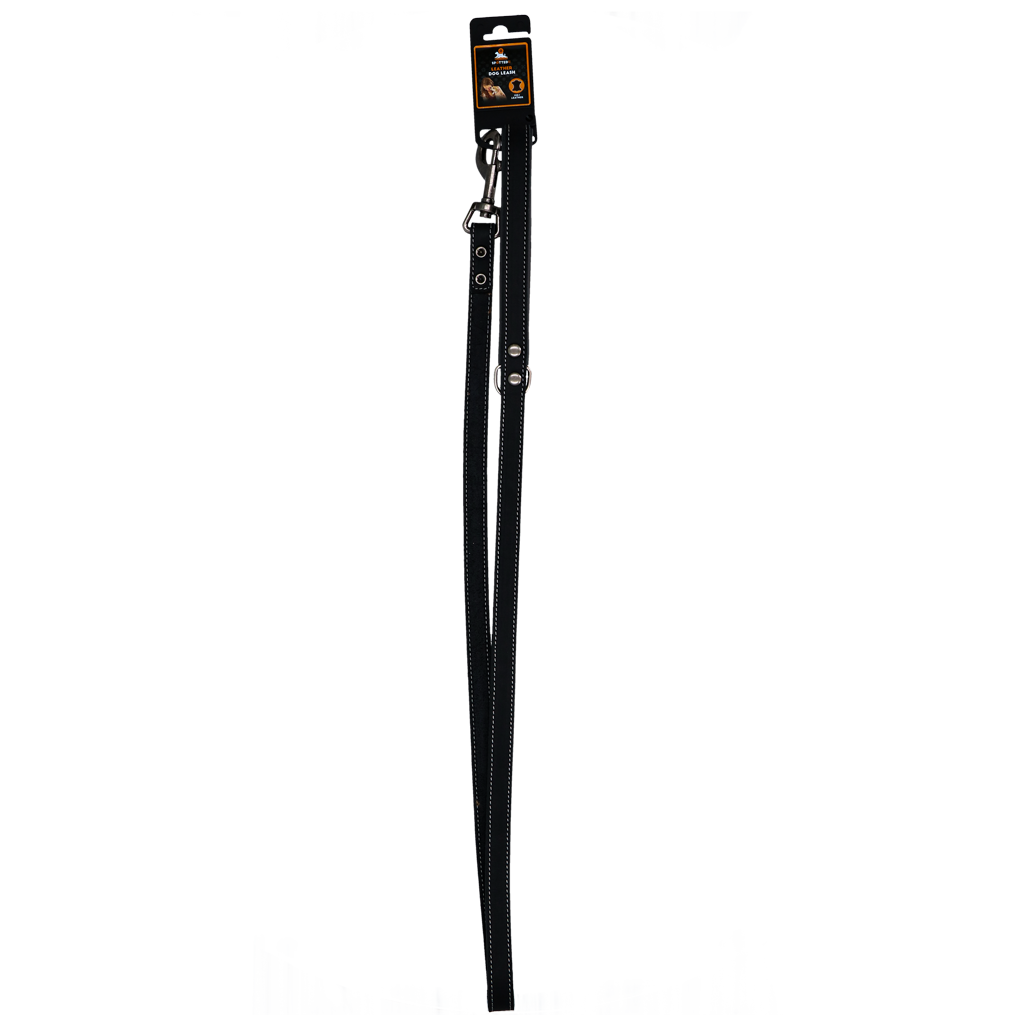 Spotted! Pro Leder Hundeleine Schwarz