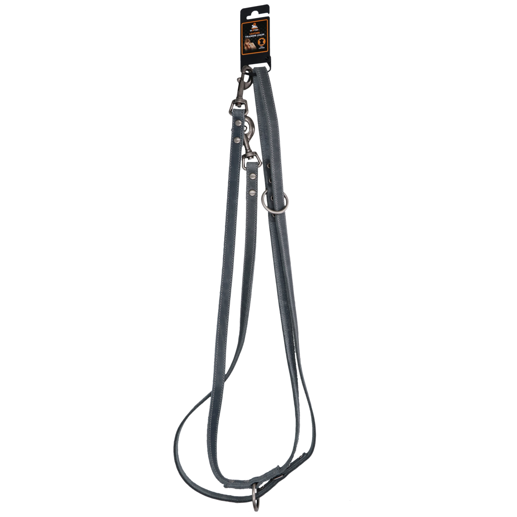 Spotted! Pro Leder Trainingsleine Grau 1,6 x 250 cm