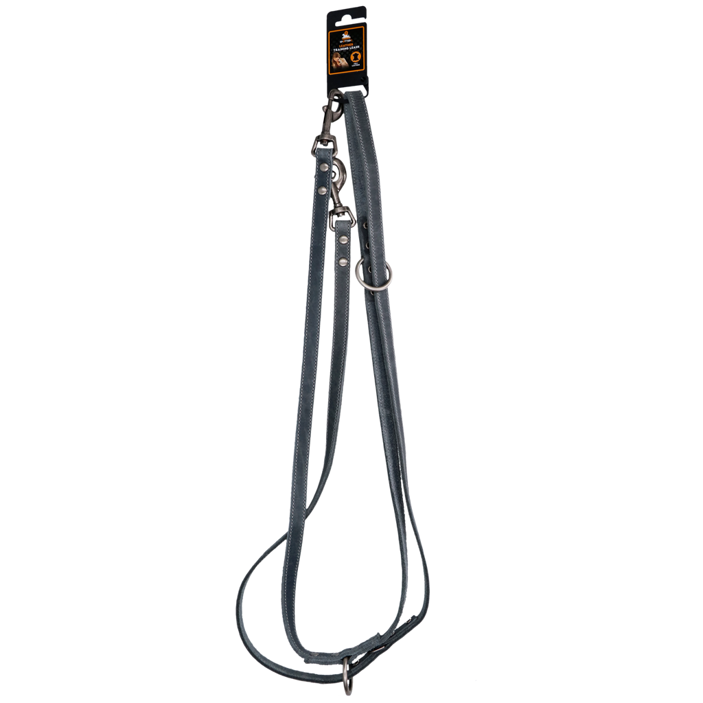 Spotted! Pro Leder Trainingsleine Grau 2 x 250 cm by Hoffreund