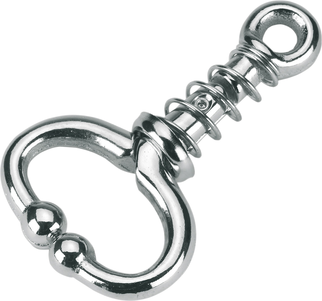 Bullen- und Kuhführring mit Feder