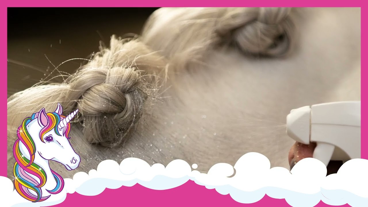 Lucky Horse Unicorn Glitzerspray Gold