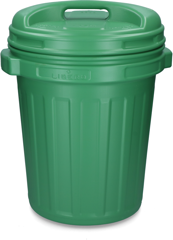 Futtertonne mit Drehverschluß 40 Liter Black Grün