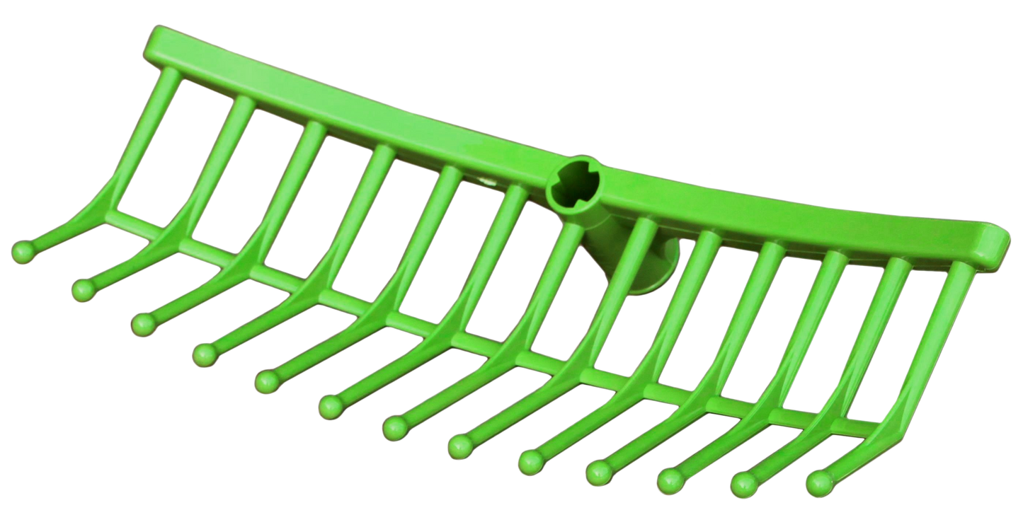 Futterharke kunststoff grün