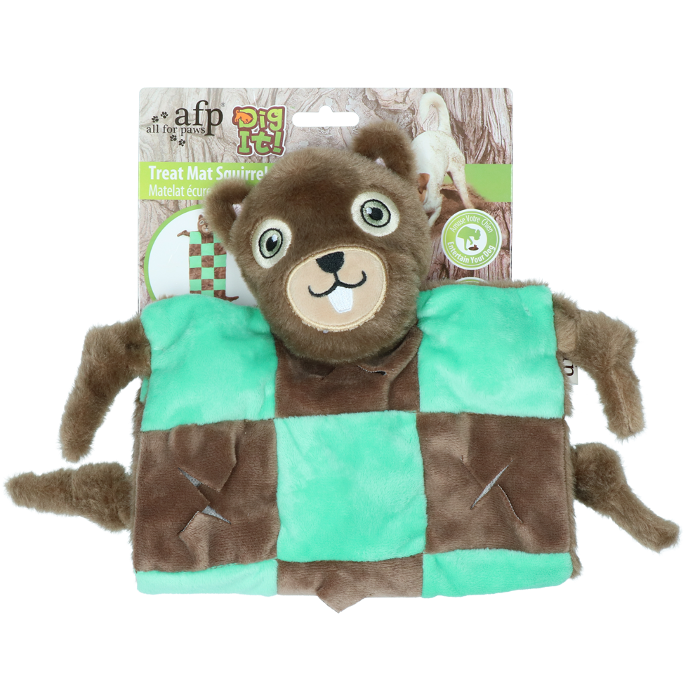 AFP Dig It Treat Mat Square Squirrel