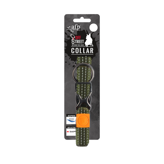AFP Off Street - Dog Collar Olivgrün M