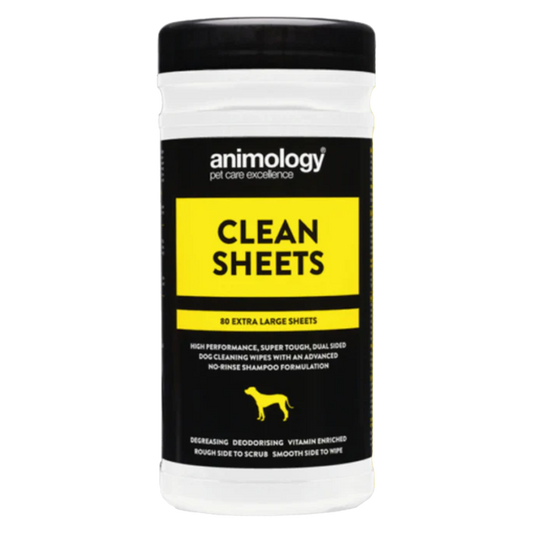 Animology Clean Sheets Extra Large Dog Wipes 80 pcs