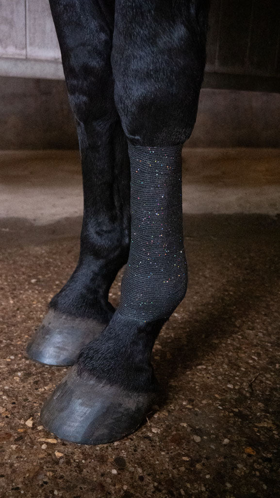 Excellent Animal Glitter Bandage Pro 10 cm - Schwarz