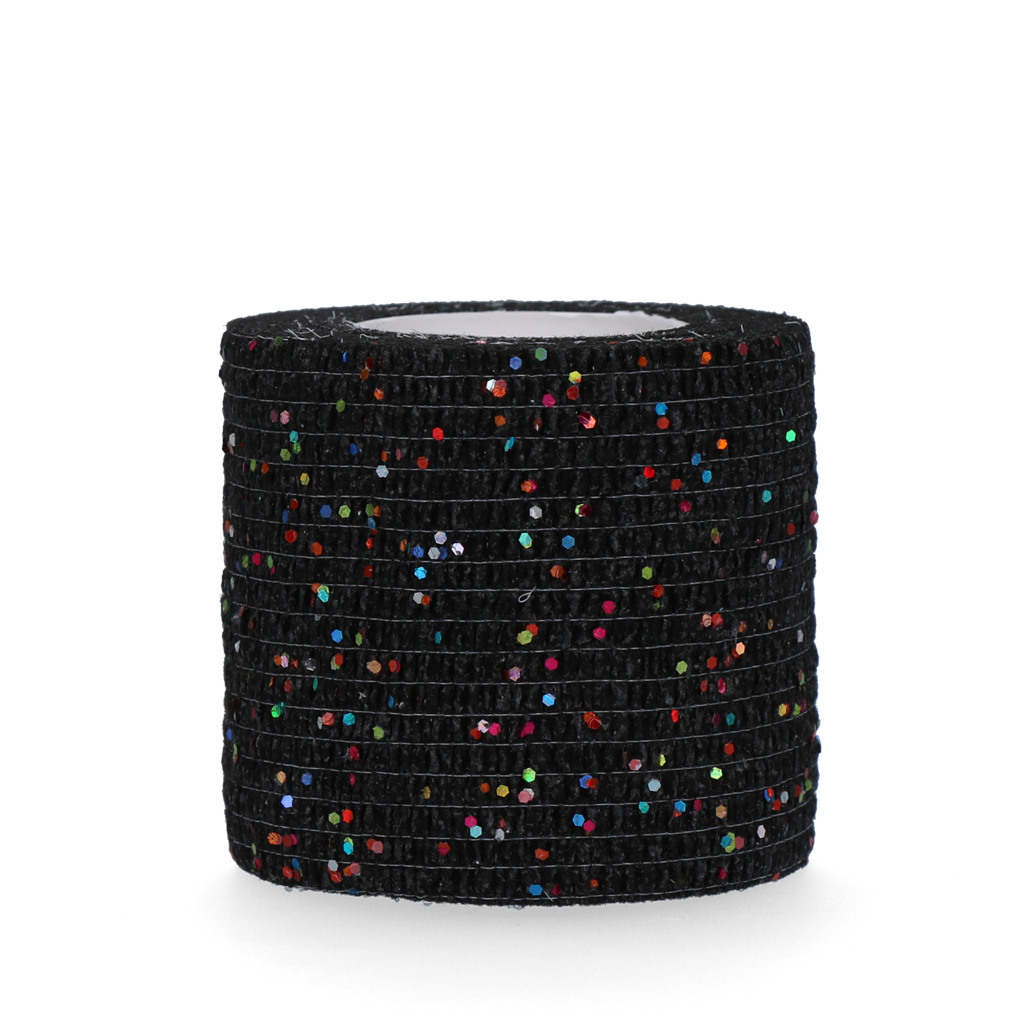 Excellent Animal Glitter Bandage Pro 5 cm - Schwarz