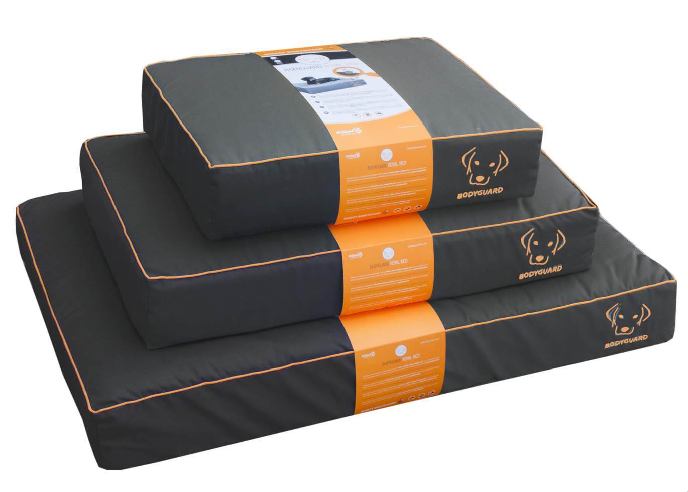 Bodyguard Royal Bed Grau S