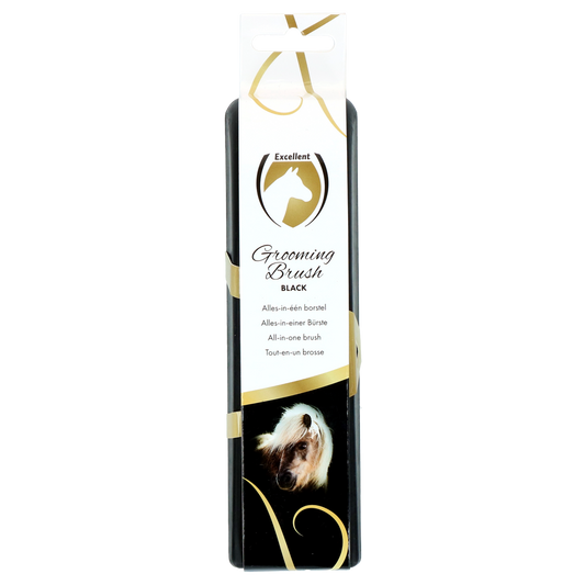 Excellent Horse Grooming Brush M Schwarz