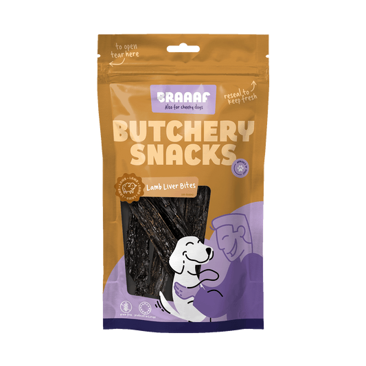 Braaaf Butchery Snacks Lammleber-Häppchen 120 g