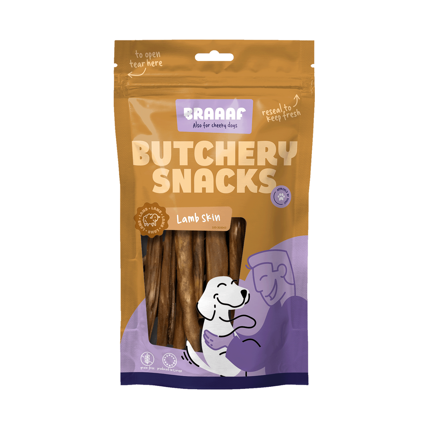 Braaaf Butchery Snacks Lammpansen 100 g