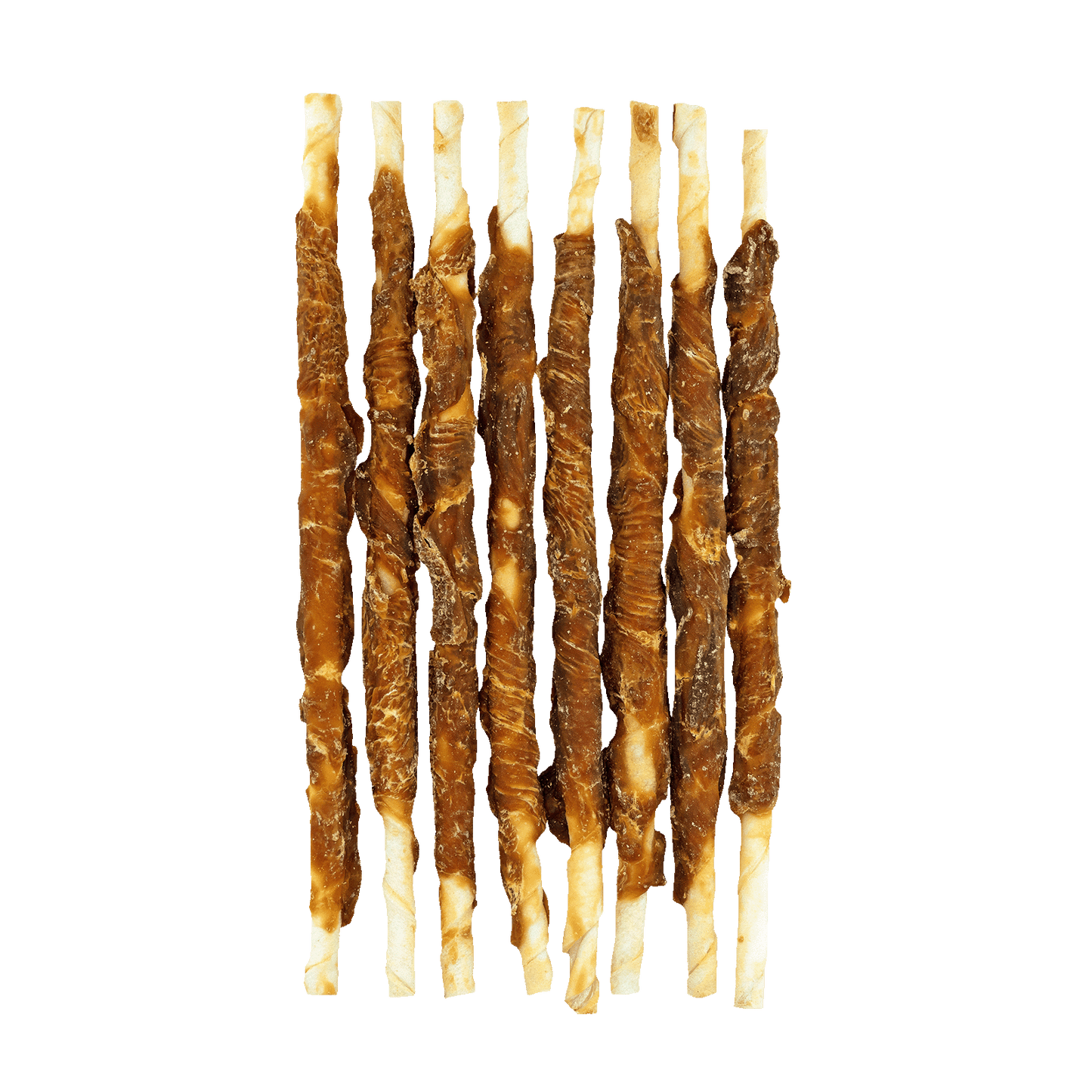 Braaaf Rawhide Twister Huhn (8 St.) - 25 cm