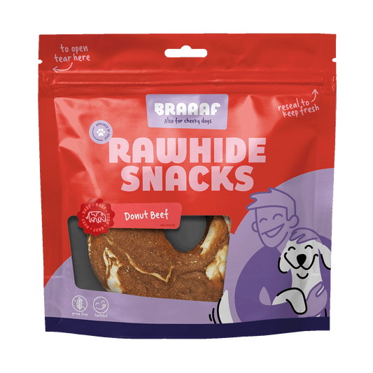 Braaaf Rawhide Donut Rind & Fisch