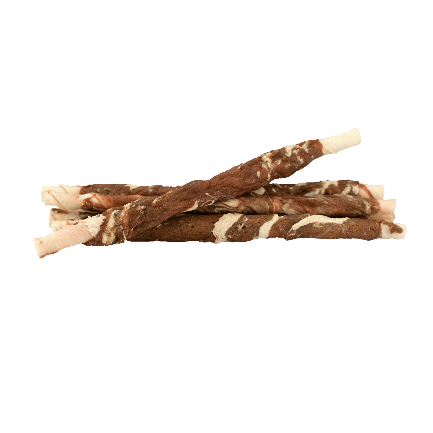 Braaaf Rawhide Twister Rind & Fisch (6 St.) - 21 cm