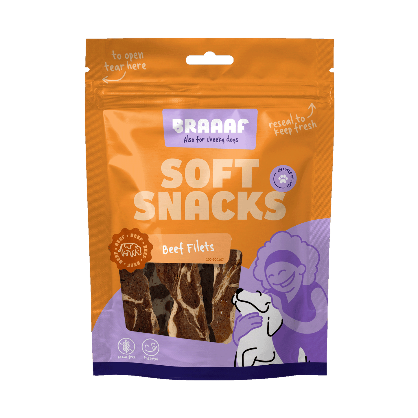 Braaaf Soft Snack Filet - Rind & Fisch