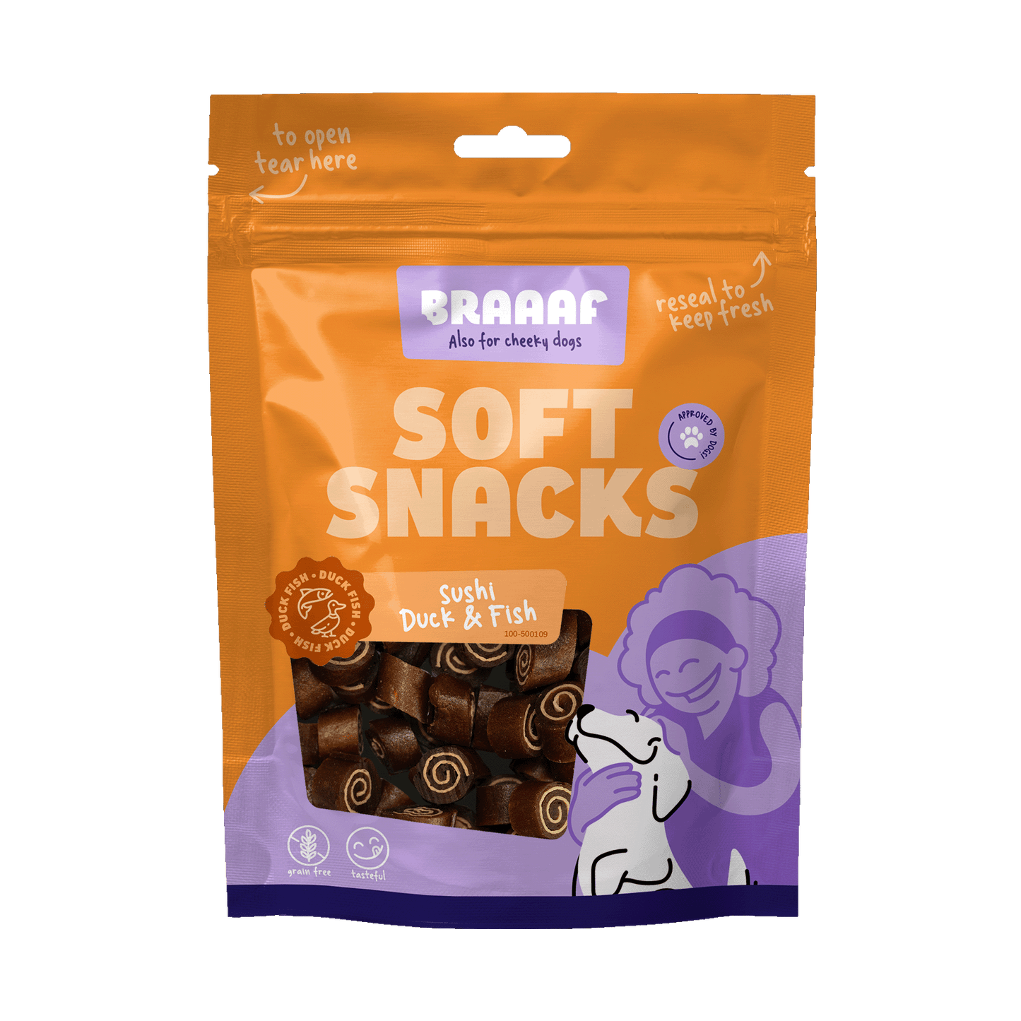 Braaaf Soft Snack Sushi - Ente & Fisch