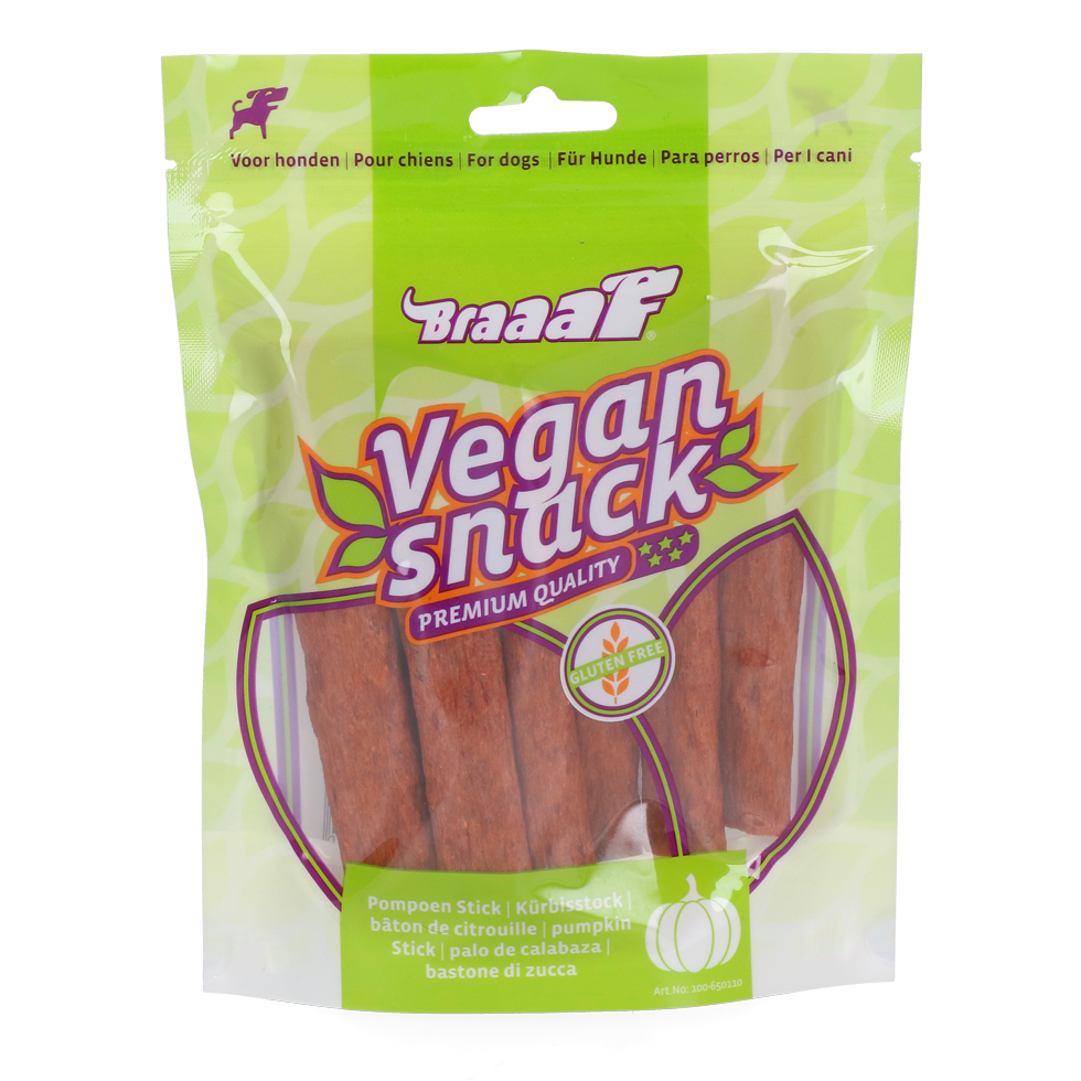 Braaaf Vegan Snack Kürbis Stick - 12 cm