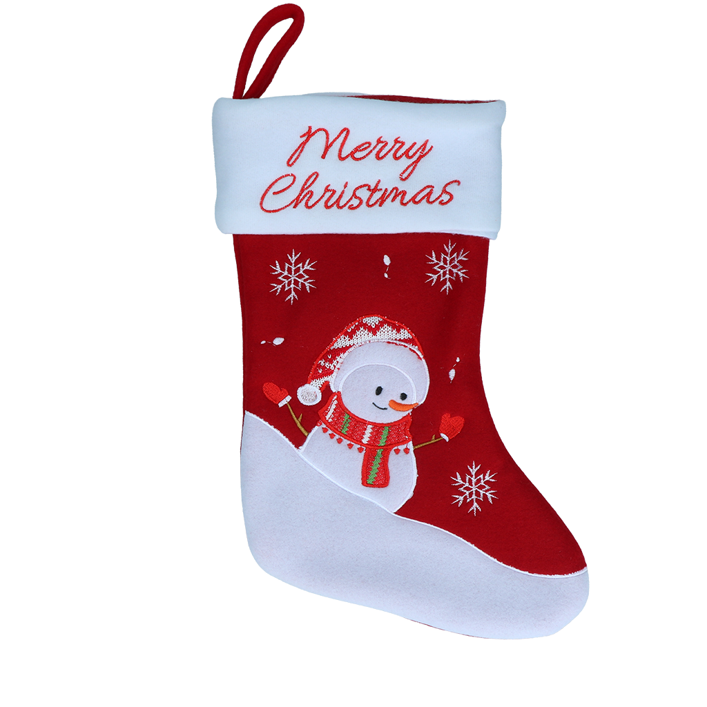 Weihnachtssocken Christmas Stocking Snowman