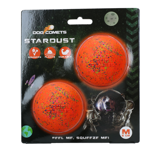 Dog Comets Stardust Orange M (2-Pack)
