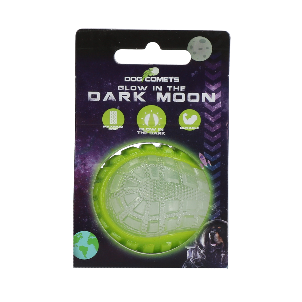 Dog Comets Glow In The Dark Moon Ball S Grün