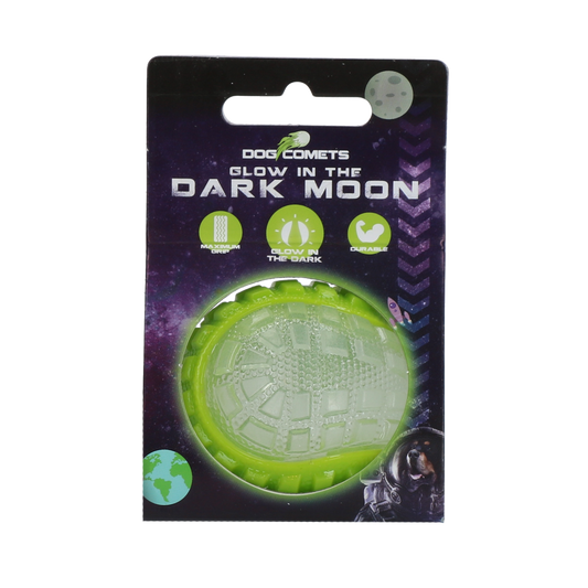 Dog Comets Glow In The Dark Moon Ball S Grün
