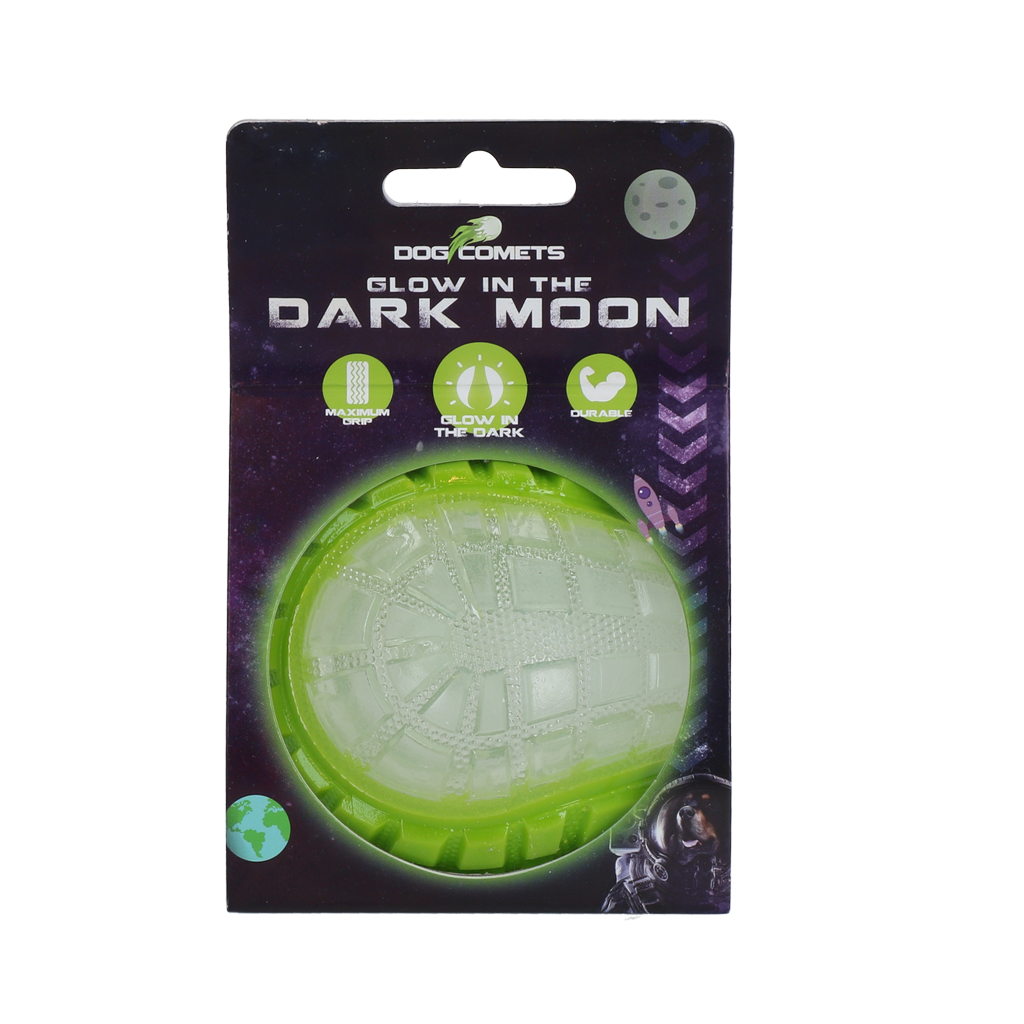 Dog Comets Glow In The Dark Moon Ball M Grün