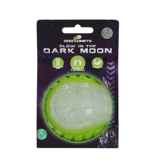 Dog Comets Glow In The Dark Moon Ball M Grün