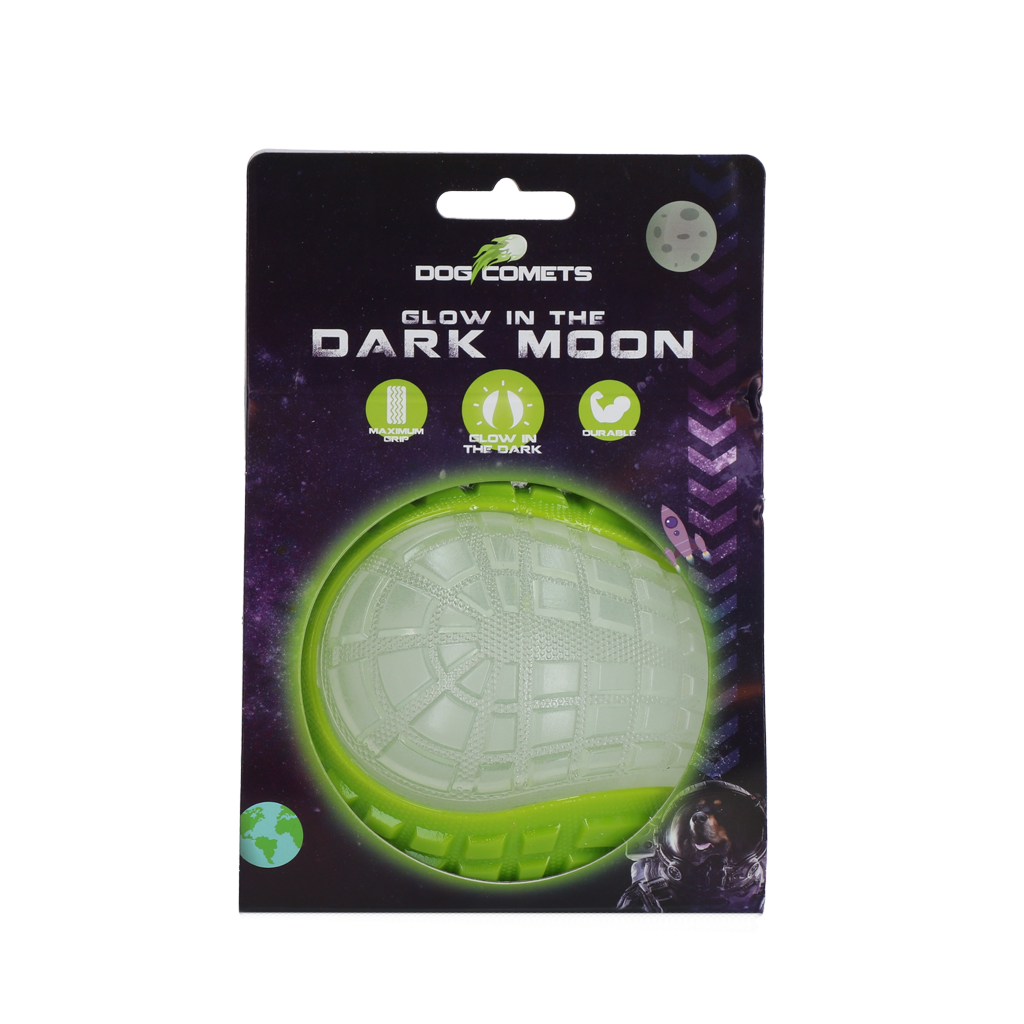 Dog Comets Glow In The Dark Moon Ball L Grün