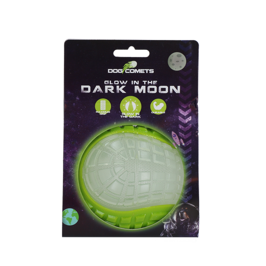 Dog Comets Glow In The Dark Moon Ball L Grün