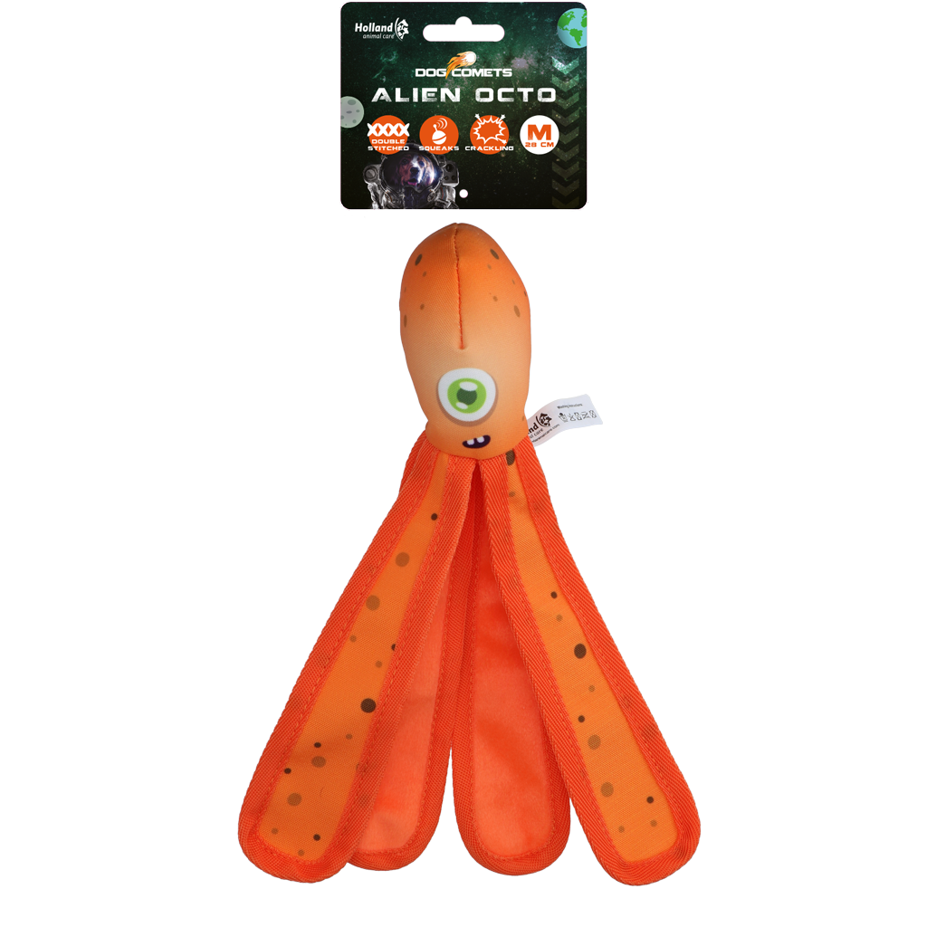 Dog Comets Alien Octo M Orange