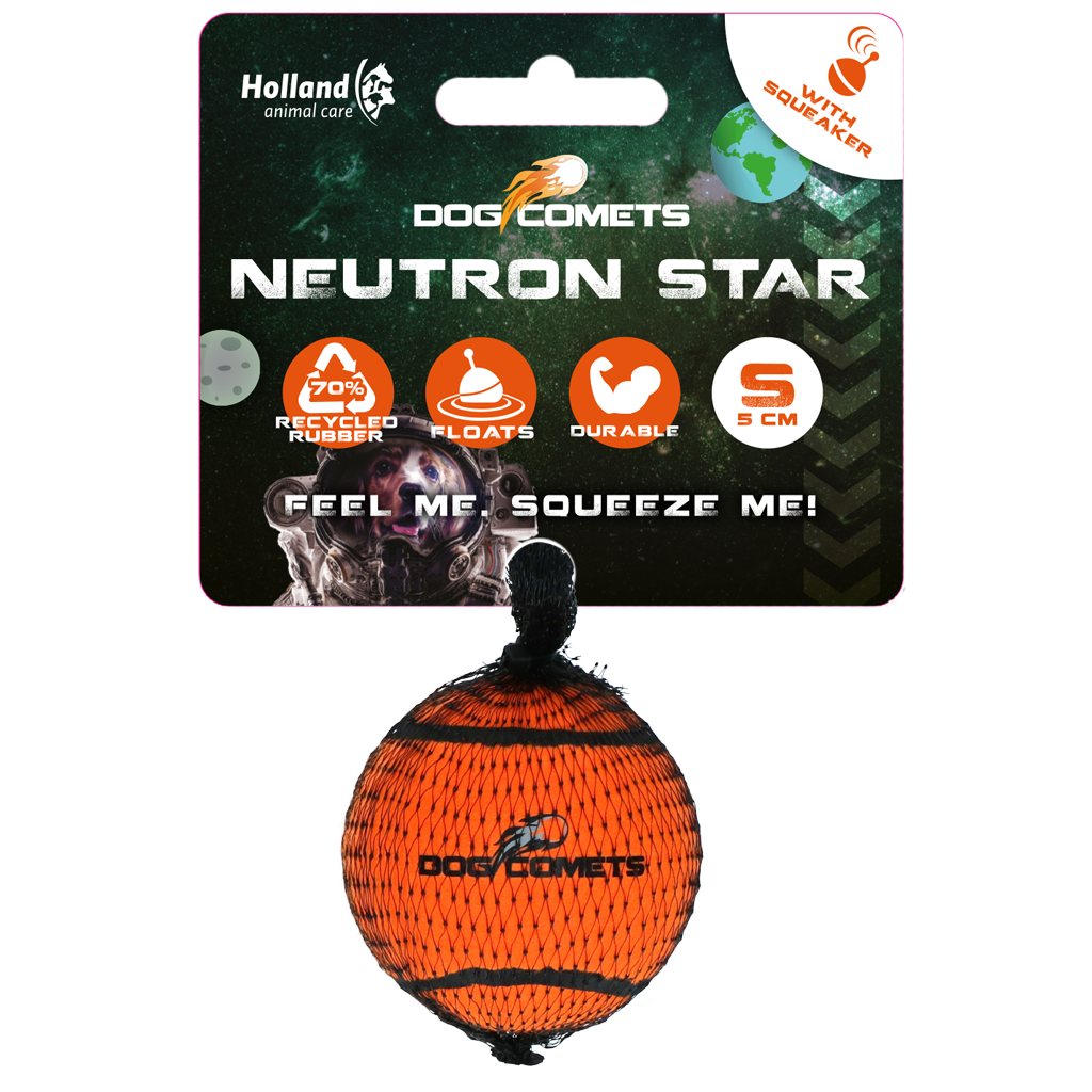 Dog Comets Neutron Star Tennisball Mit Quietscher S Orange