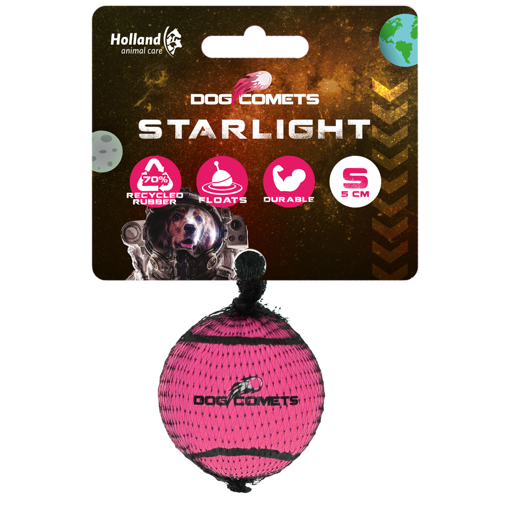 Dog Comets Starlight Tennisball S Rosa