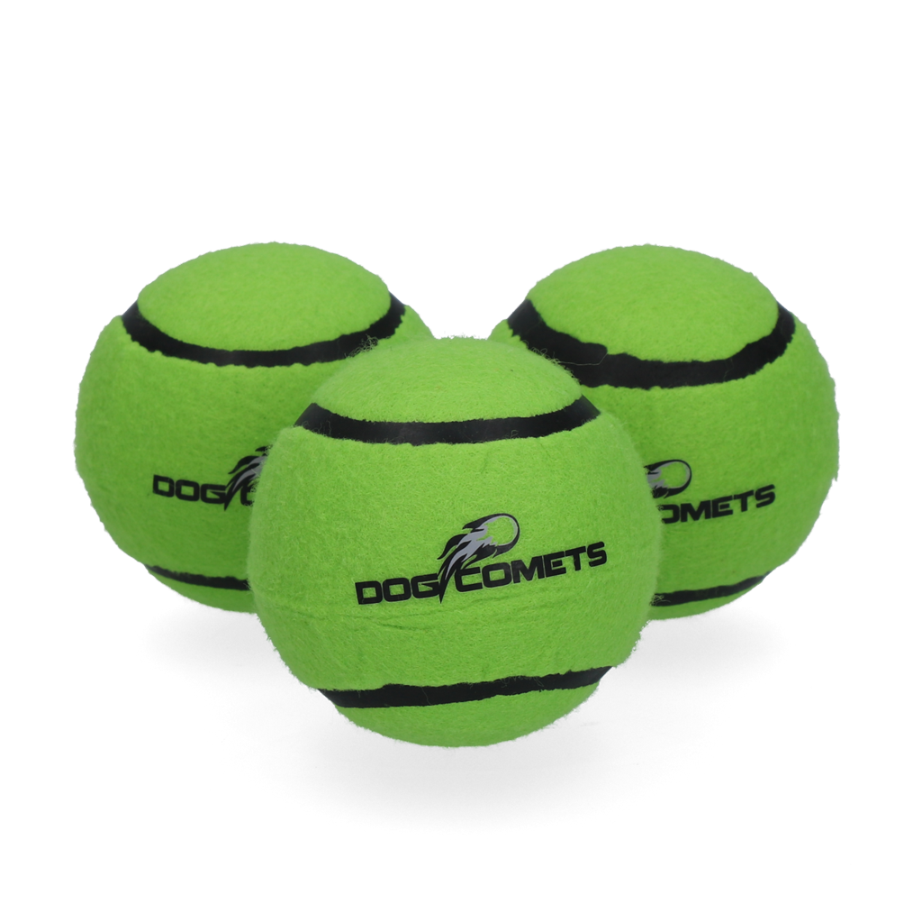 Dog Comets Starlight Tennisball M Grün (3-Pack)