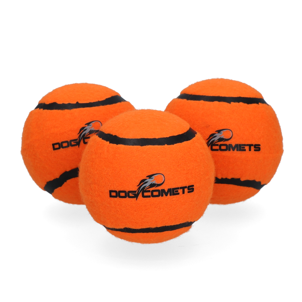 Dog Comets Starlight Tennisball M Orange (3-Pack)