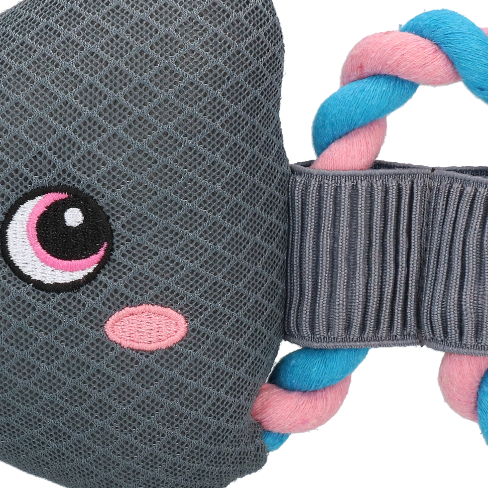 CoolPets Pull Me! Fishy Rope Flamingo