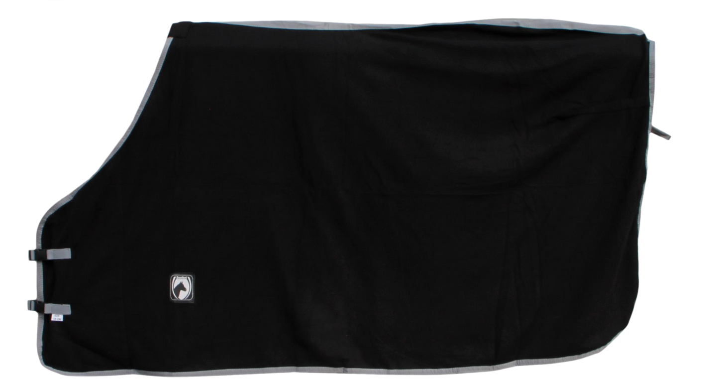 Excellent Fleece Decke schw/grau 135/185 cm