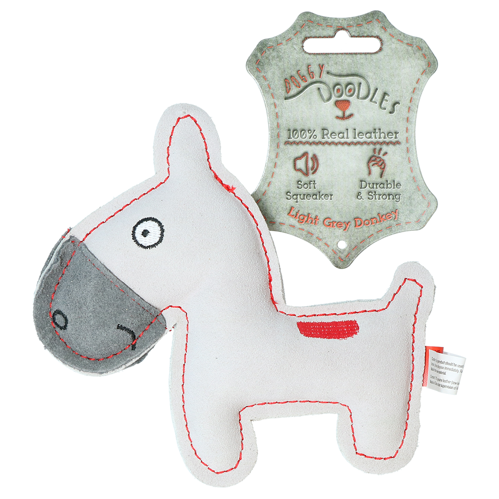 Doggy Doodles Donkey braun Esel Hellgrau