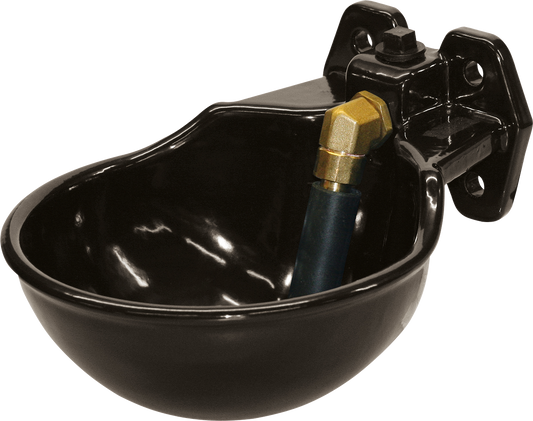 Tränkebecken + Rohrventil emailliert Kompletter Satz