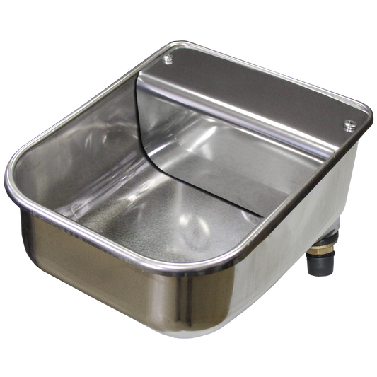 Tränkebecken All Animals mit Schwimmerventil Edelstahl 5 l