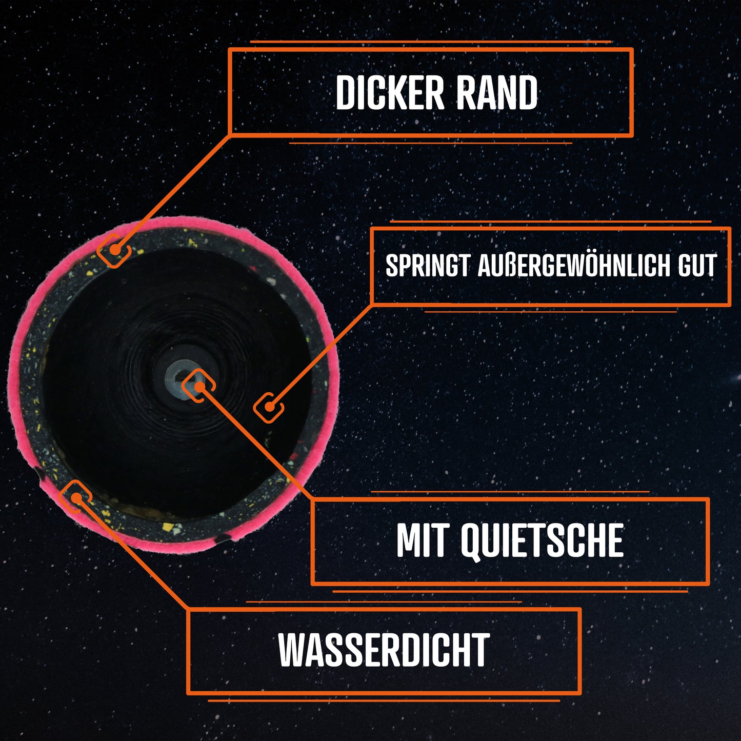 Dog Comets Neutron Star Tennisball Mit Quietscher M Grün
