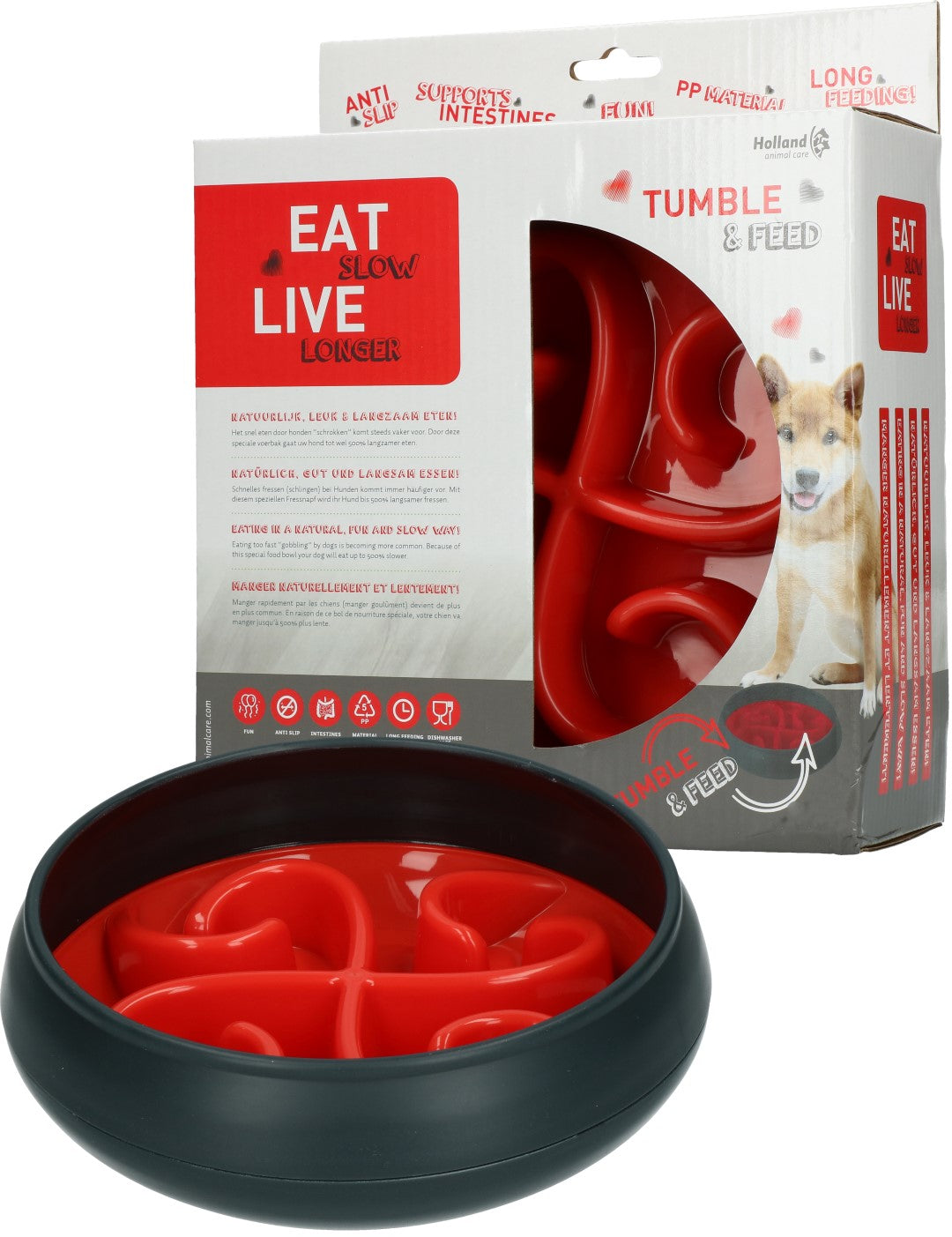 Eat Slow Live Longer Tumble Feeder Rot