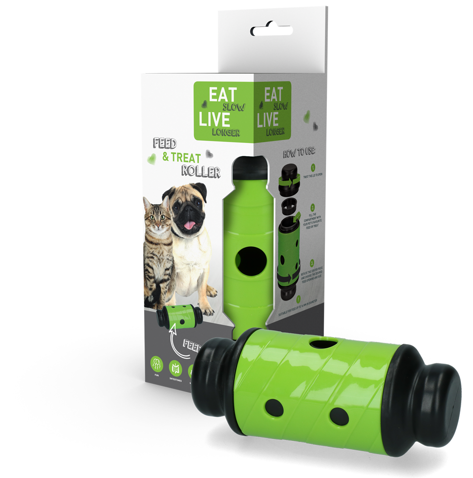 Eat Slow Live Longer Feed & Treat Roller Grün S