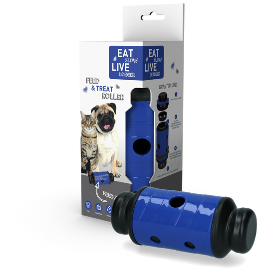 Eat Slow Live Longer Feed & Treat Roller Blau S