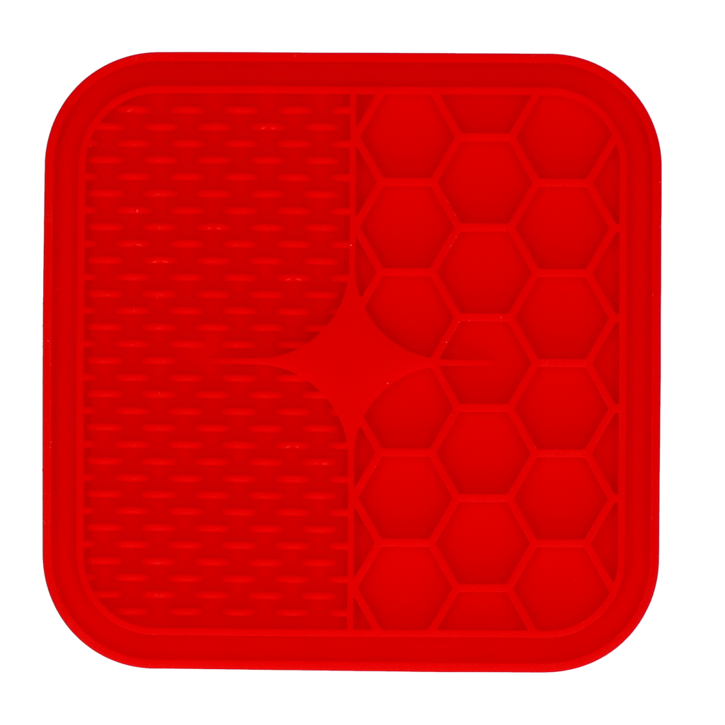 Eat Slow Live Longer Lick Mat Duo S Rot
