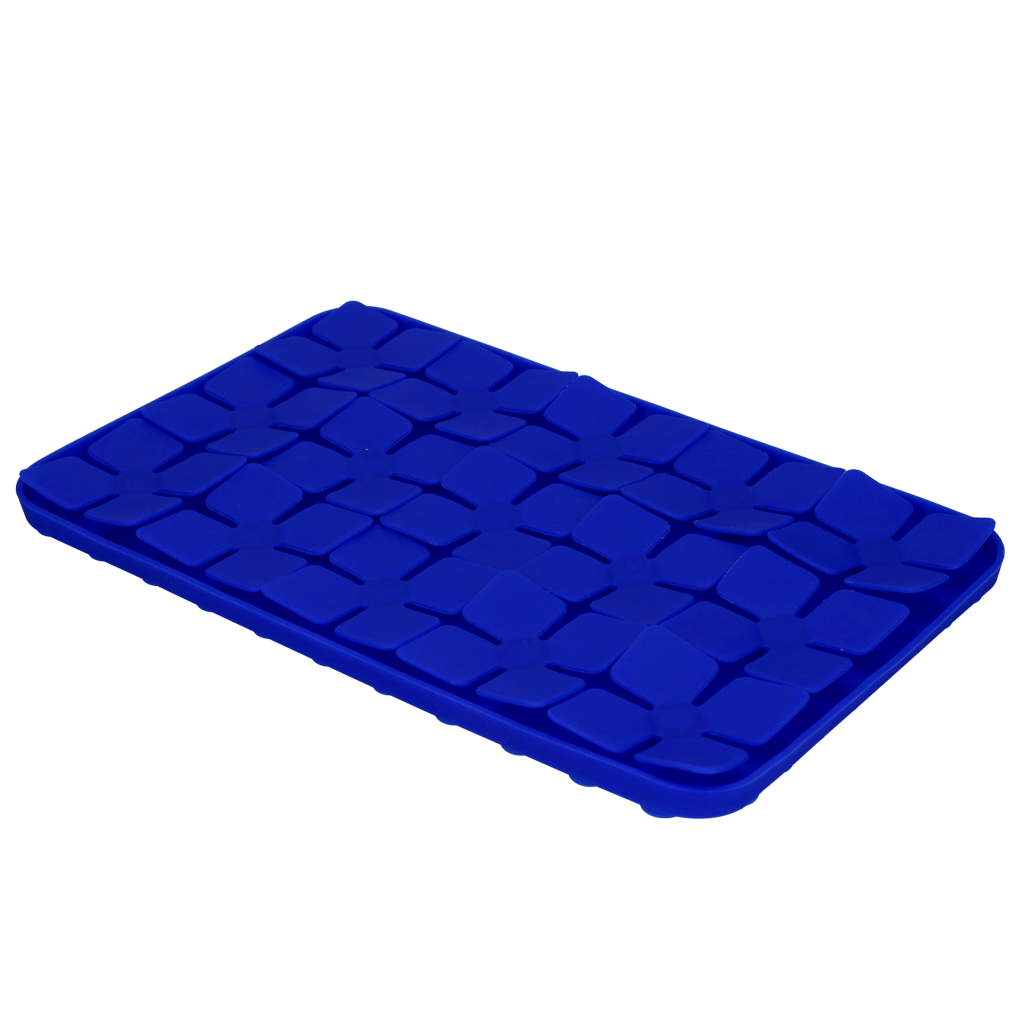 Eat Slow Live Longer Lick Mat Dimensions Flower Blau