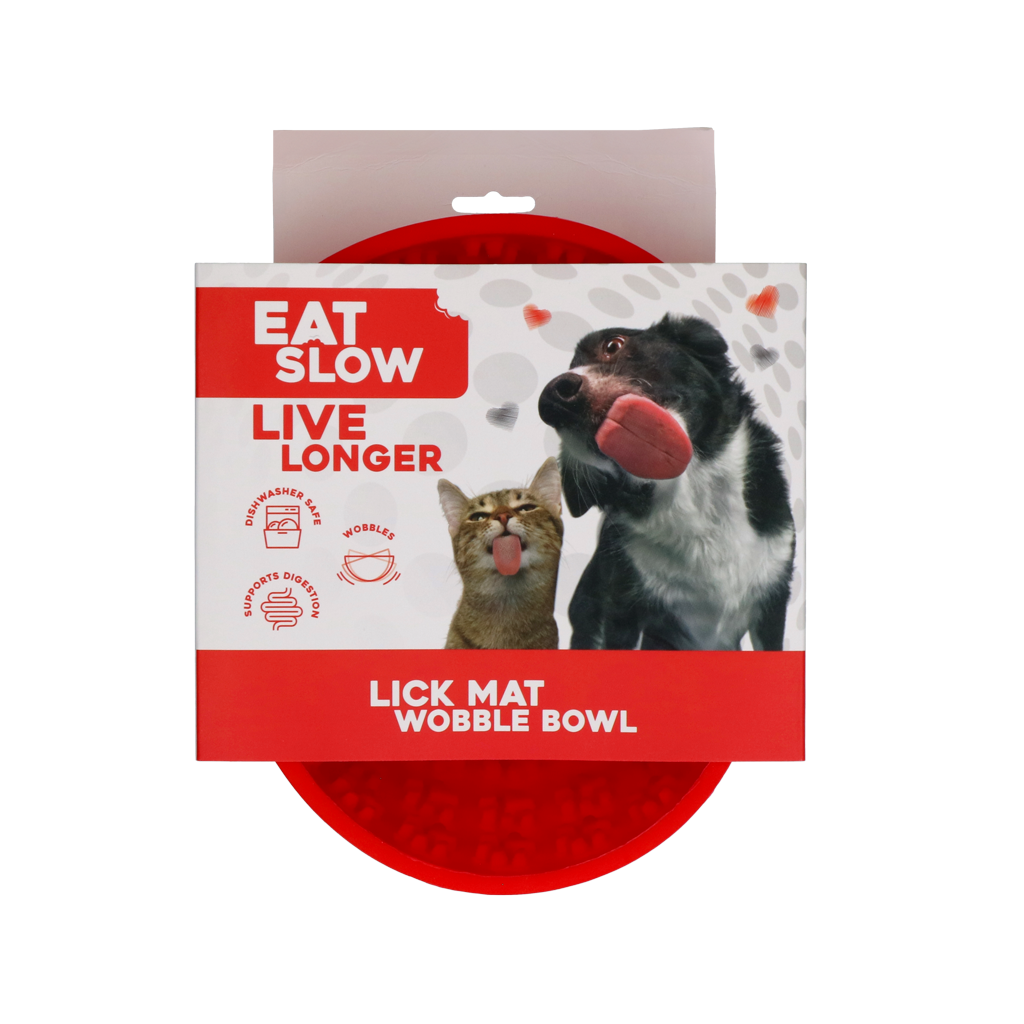 Eat Slow Live Longer Lick Mat Wobble Bowl Rot