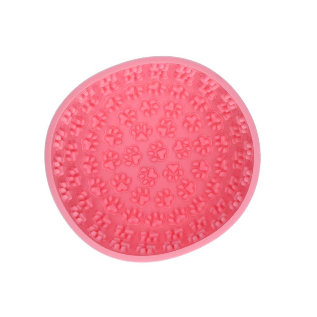 Eat Slow Live Longer Lick Mat Wobble Bowl Rosa