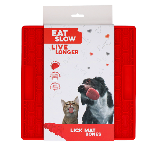 Eat Slow Live Longer Lick Mat Bones Rot