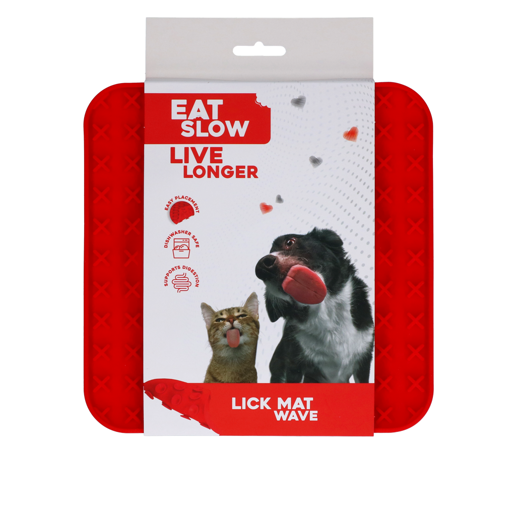 Eat Slow Live Longer Lick Mat Wave Rot